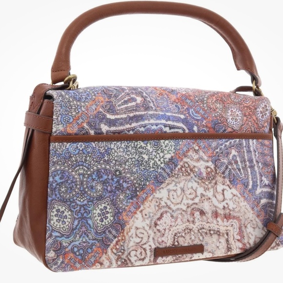 Lucky Brand Women’s Love Leather Trim Shoulder Bag Vintage Patchwork NWT $198R - Picture 4 of 4